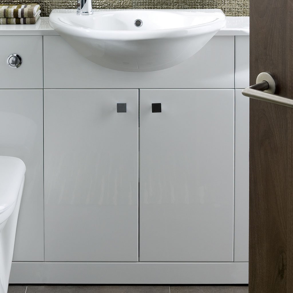 Oslo Slimline Basin Unit White