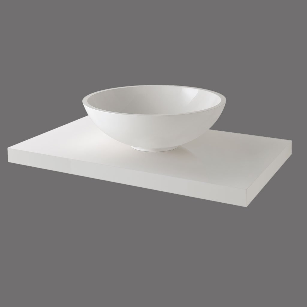 Seville 800 vanity tableau (White Lacquer)