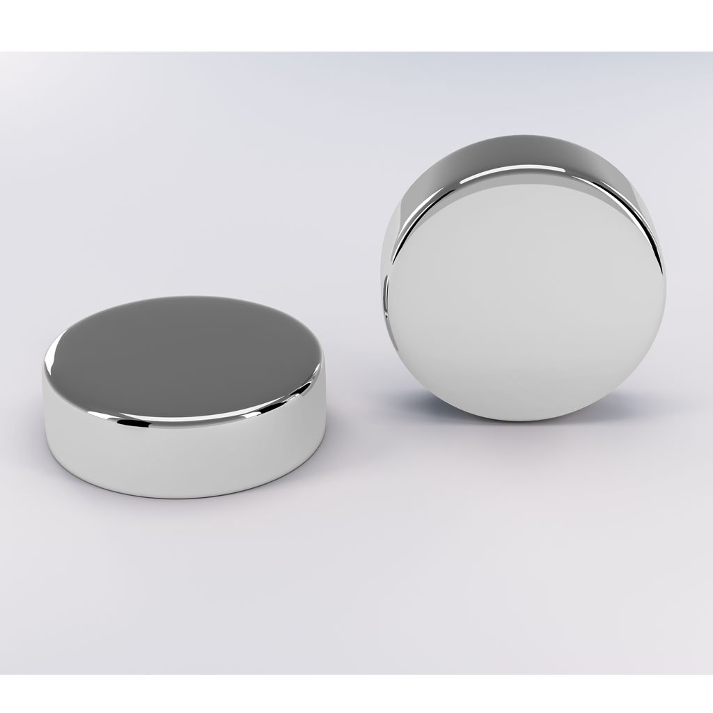 Round Vent Cap (pair) Chrome Chrome