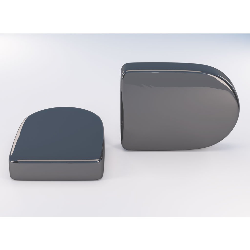 D Shape Vent Cap (pair) Anthracite Anthracite