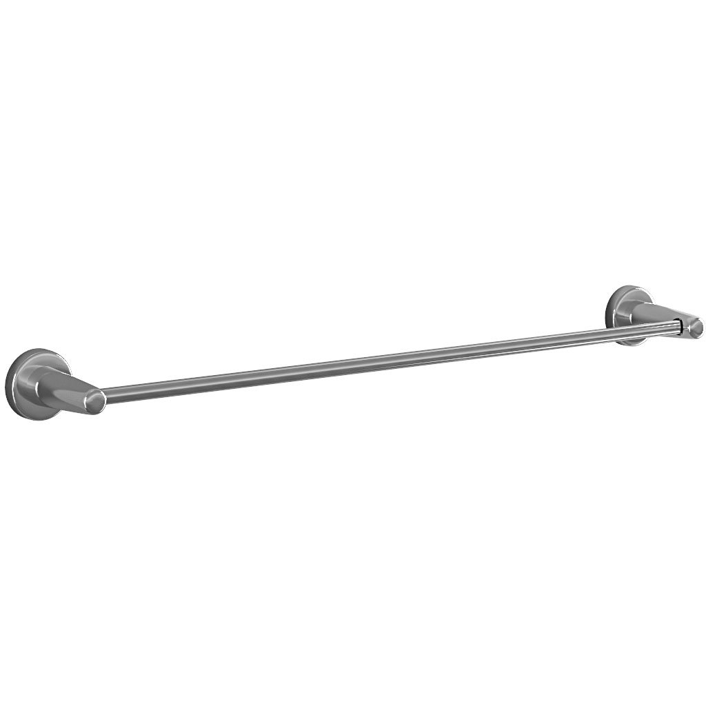 Round Magnetic Towel Hanger 600mm. Chrome