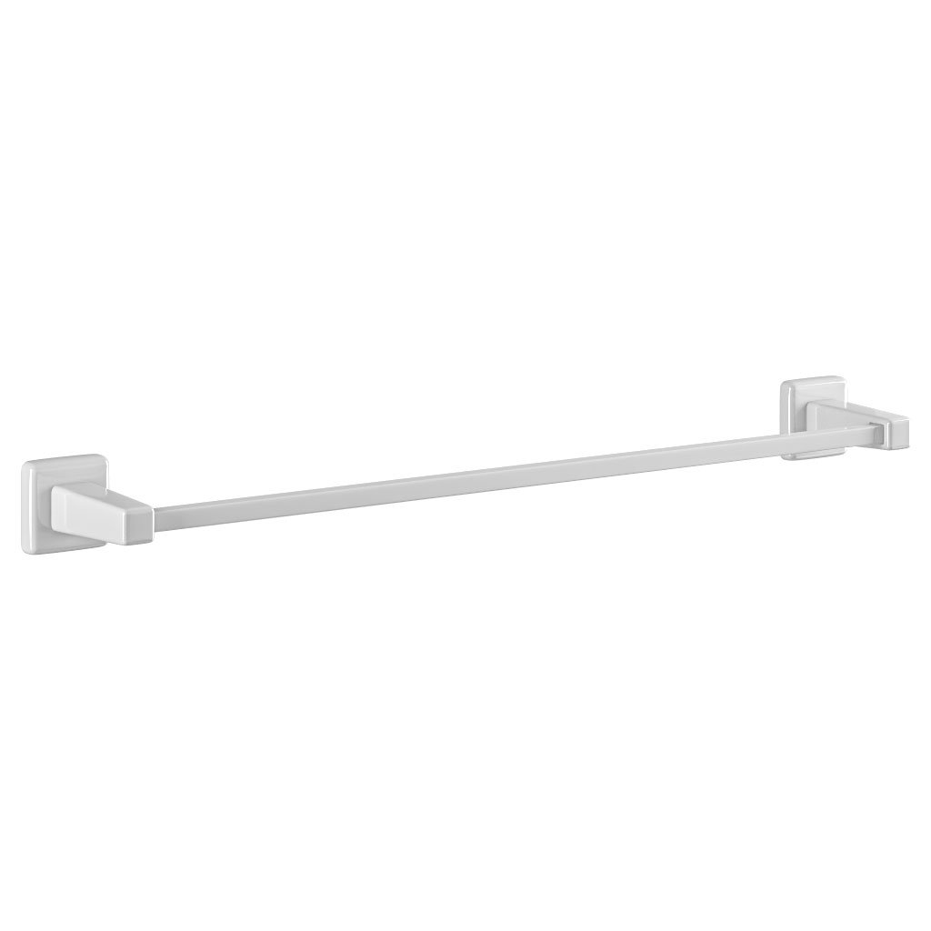 Square Magnetic Towel Hanger 600mm. Gloss White