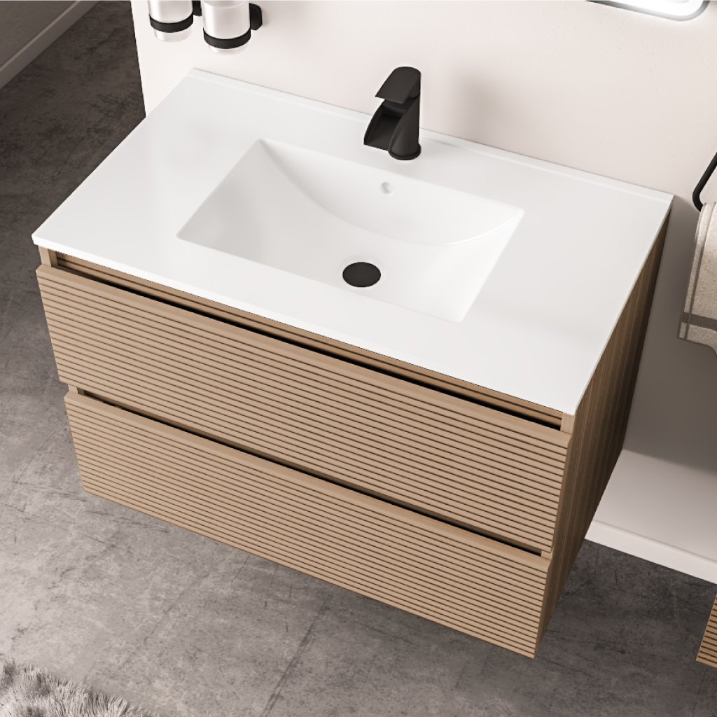 Olympia 500x460mm Square Ceramic Basin - White