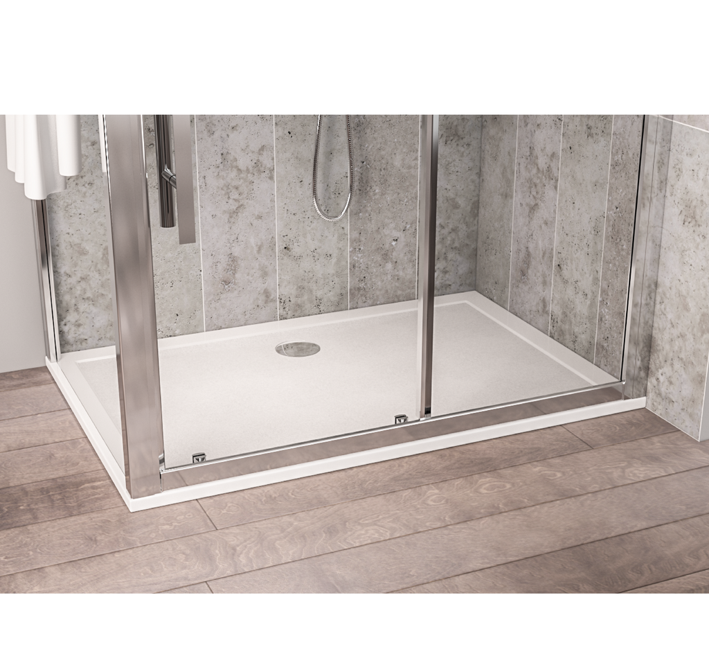  Corsair 1100 x 900mm 25mm Rectangular Shower Tray - White 