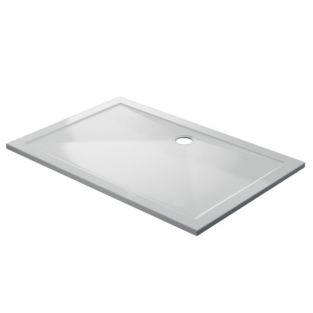  Corsair 1300 x 760mm 25mm Rectangular Shower Tray - White 