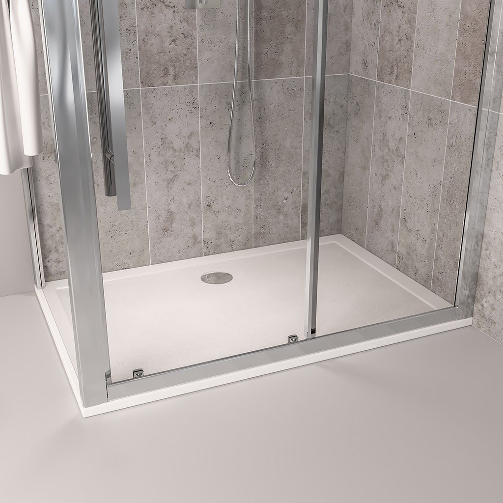  Corsair 1500 x 800mm 25mm Rectangular Shower Tray - White 