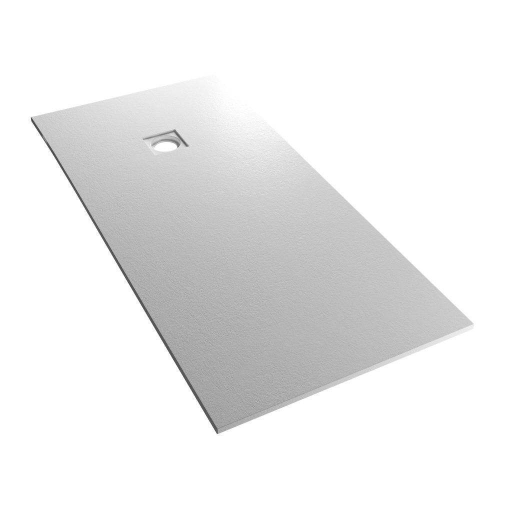  Crossland  1600 x 900mm Rectangular Shower tray with Slate Finish - Grey