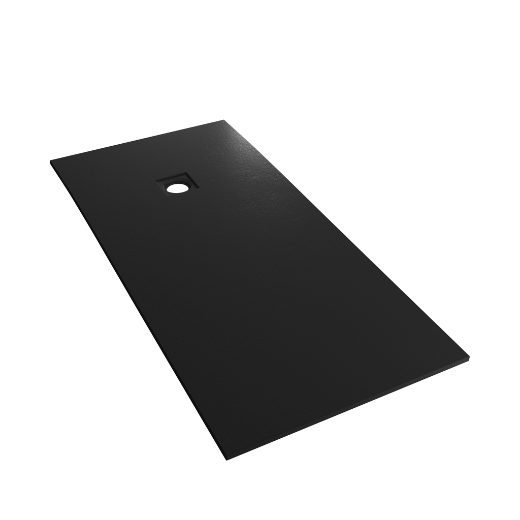  Crossland  1700 x 900mm Rectangular Shower tray with Slate Finish - Black