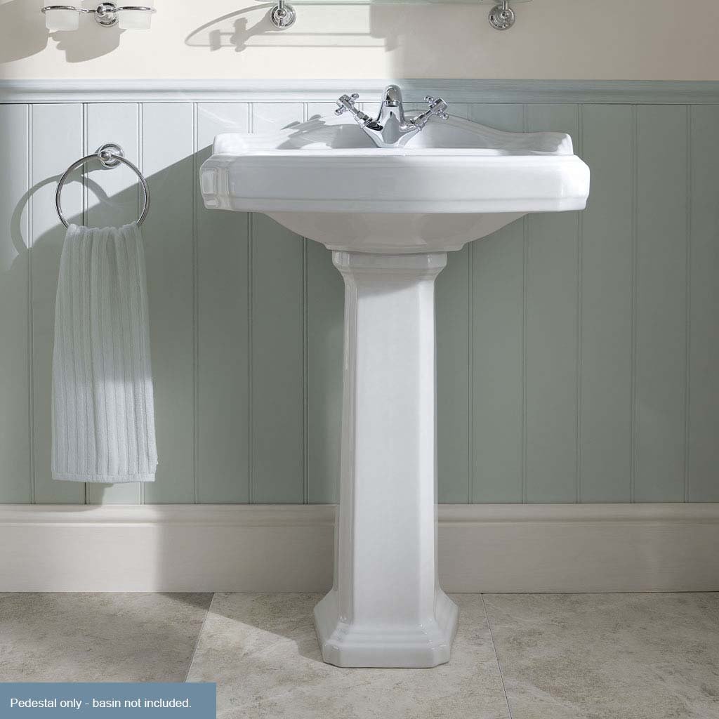 Belgravia Full Pedestal - White