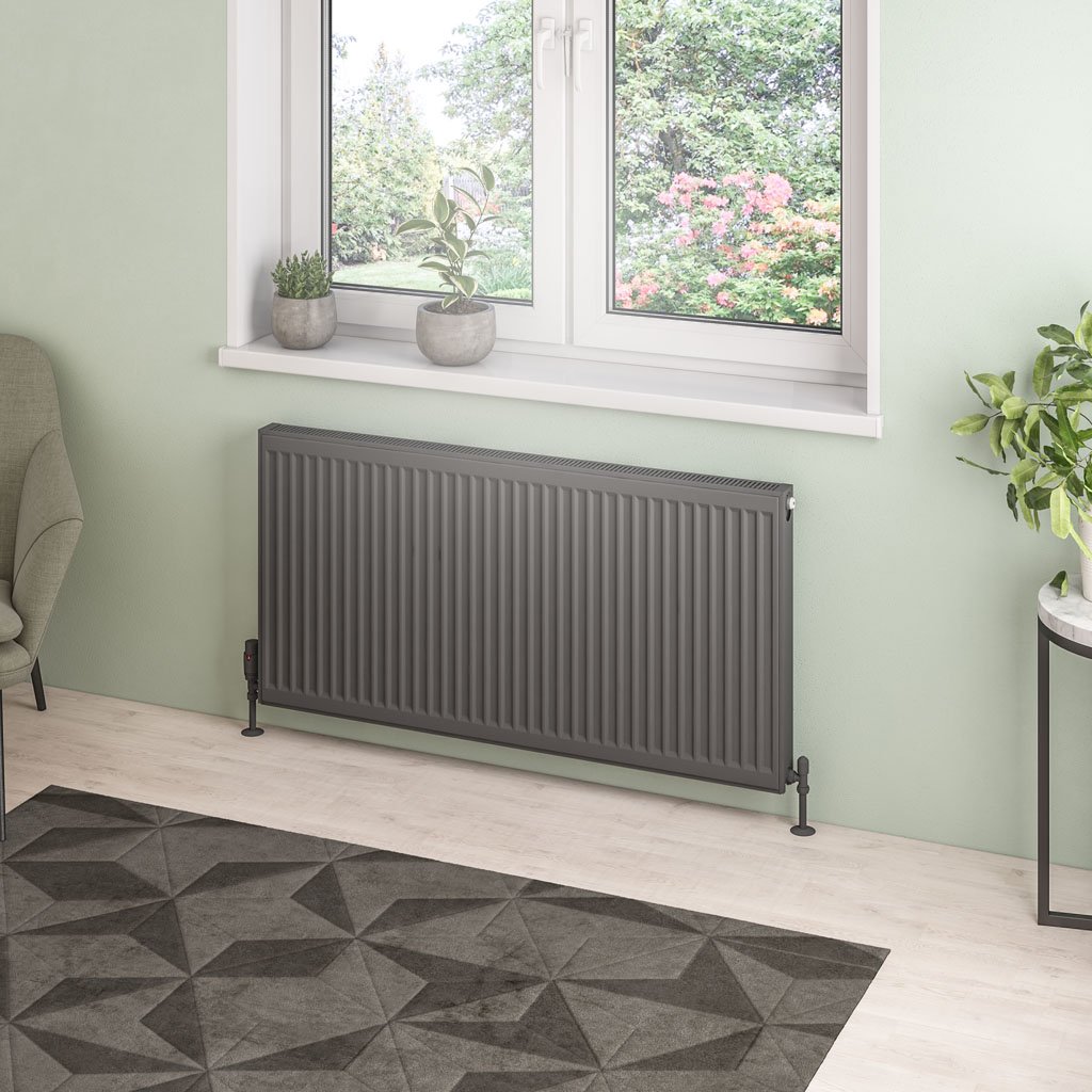 Type 21 Compact Panel Radiator 600 x 1200 Matt Anthracite