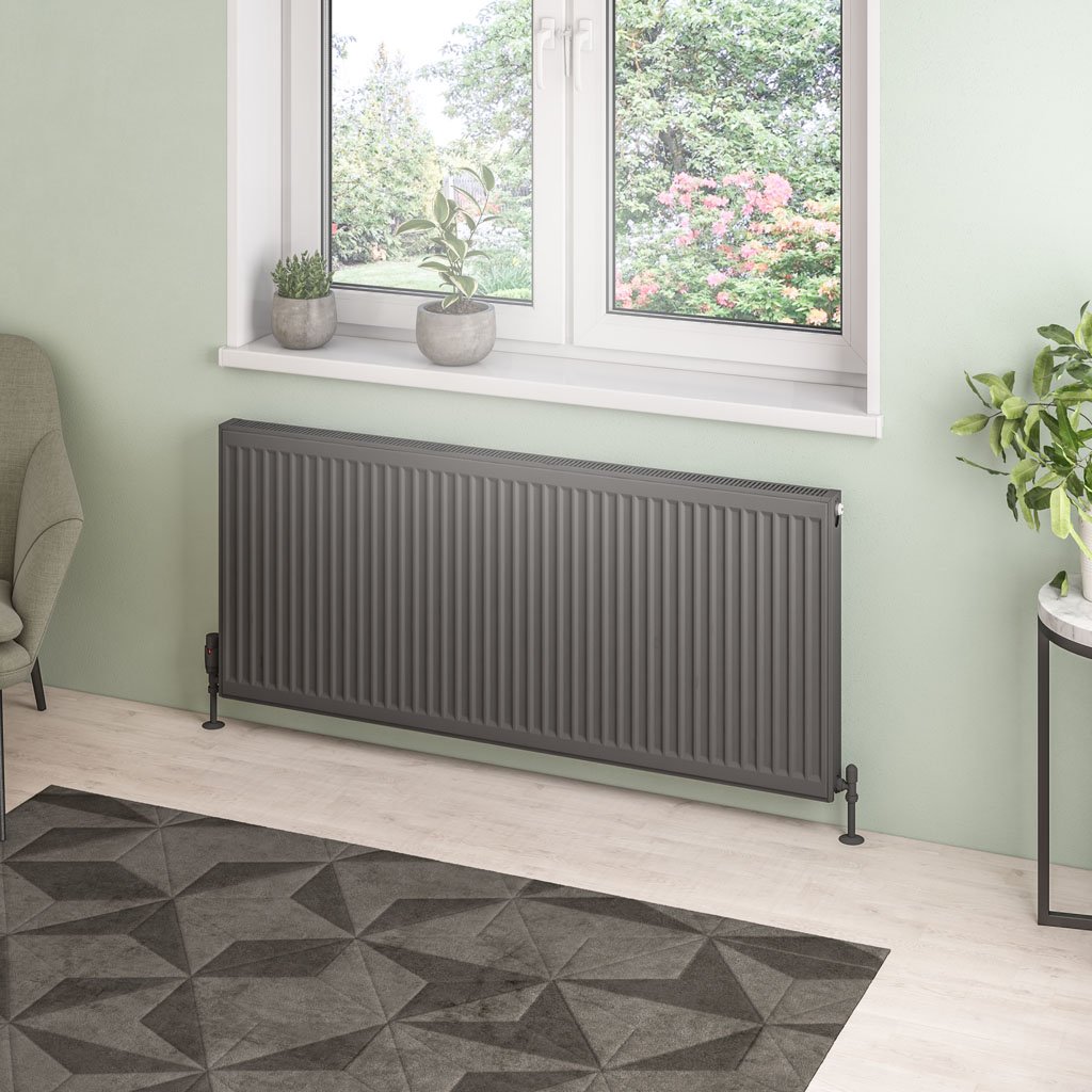 Type 21 Compact Panel Radiator 600 x 1400 Matt Anthracite