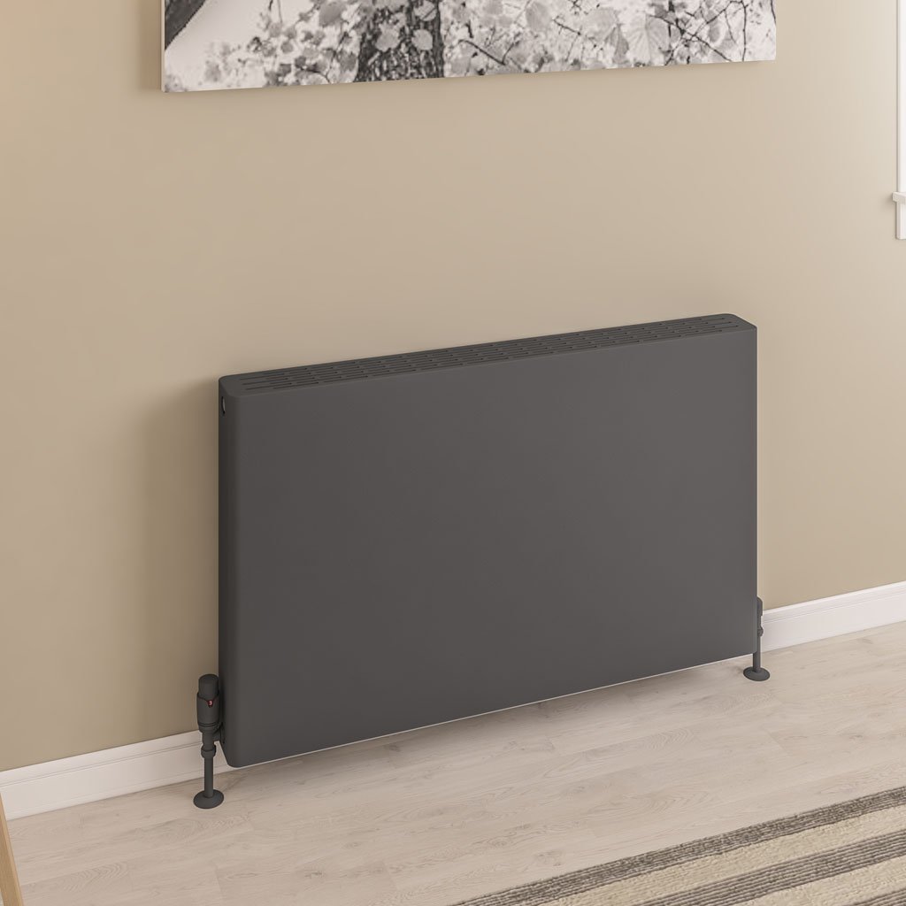 Keynsham Type 22 Panel Radiator 600 x 1000 with Flat Designer Cover Matt Anthracite