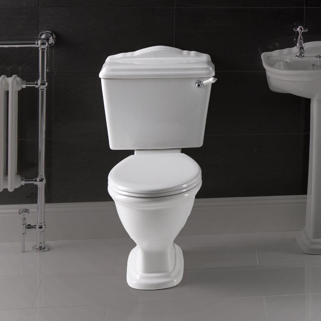 Tamarind Cistern with Fittings and Lever Flush - White