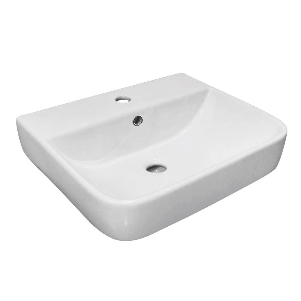 Beddington 42cm x 46cm 1 Tap Hole Ceramic Basin - White