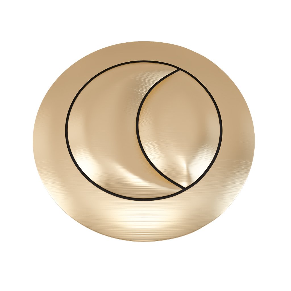 Cistern Flush Button - Brushed Brass