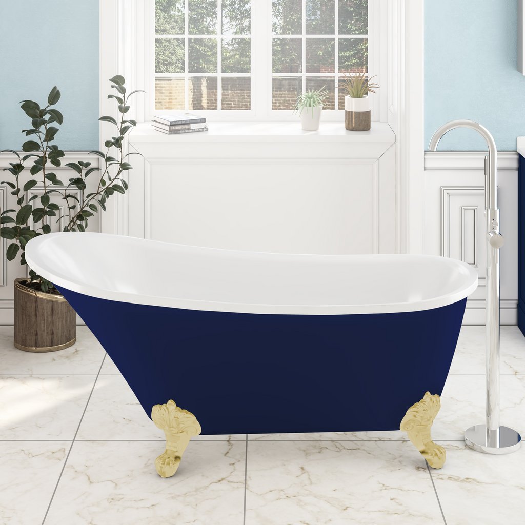 Richmond 1620 x 690 x 760mm (430mm Depth) Freestanding Bath - Blue