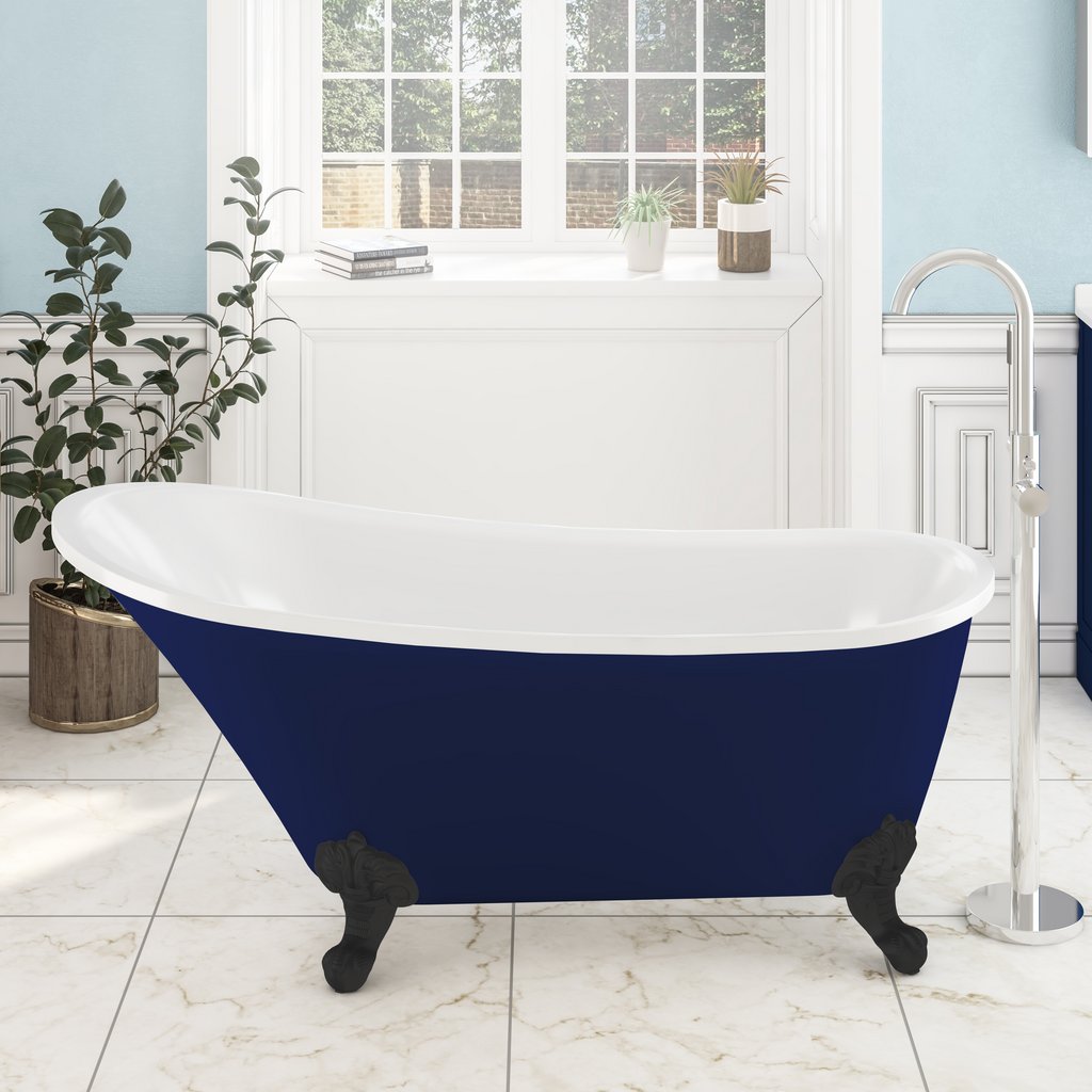 Richmond 1620 x 690 x 760mm (430mm Depth) Freestanding Bath - Blue