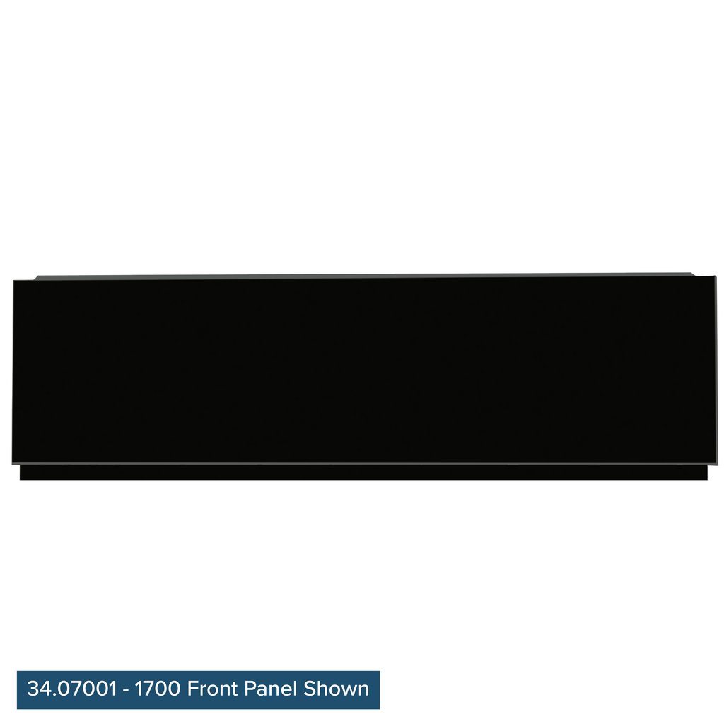 Diamante 1800 front panel 1800x450-575mm - Black High Gloss