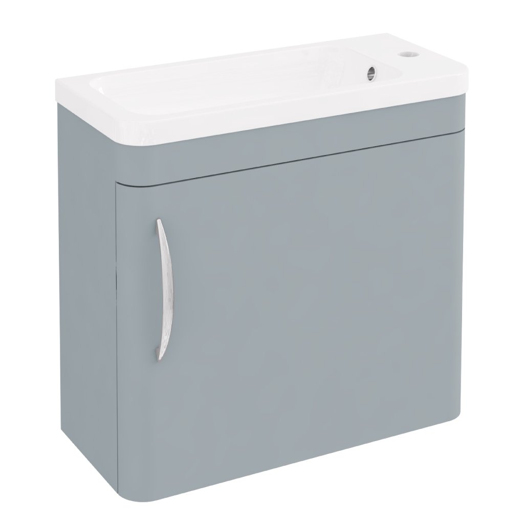 Cavone 50CM 1 Door Basin Vanity Unit - Matt Grey