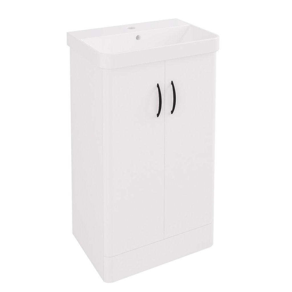 Cavone II 50CM 2 Door Basin Vanity Unit - White