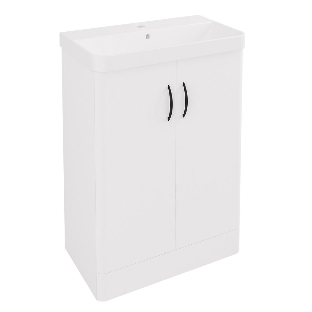 Cavone II 60CM 2 Door Basin Vanity Unit - White