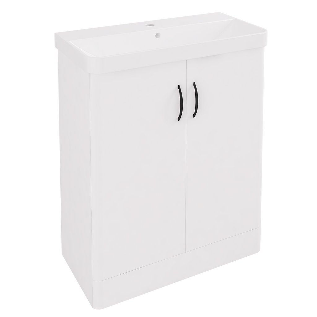 Cavone II 70CM 2 Door Basin Vanity Unit - White