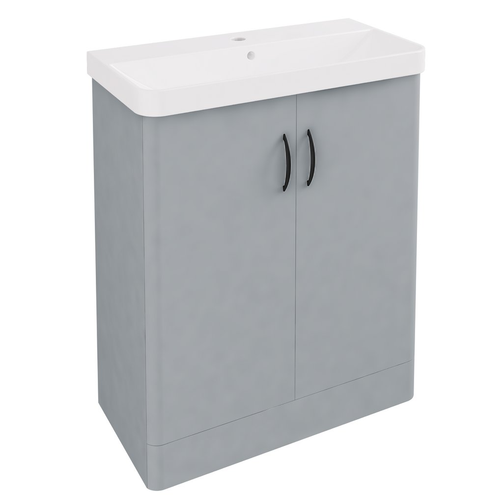 Cavone II 70CM 2 Door Basin Vanity Unit - Grey