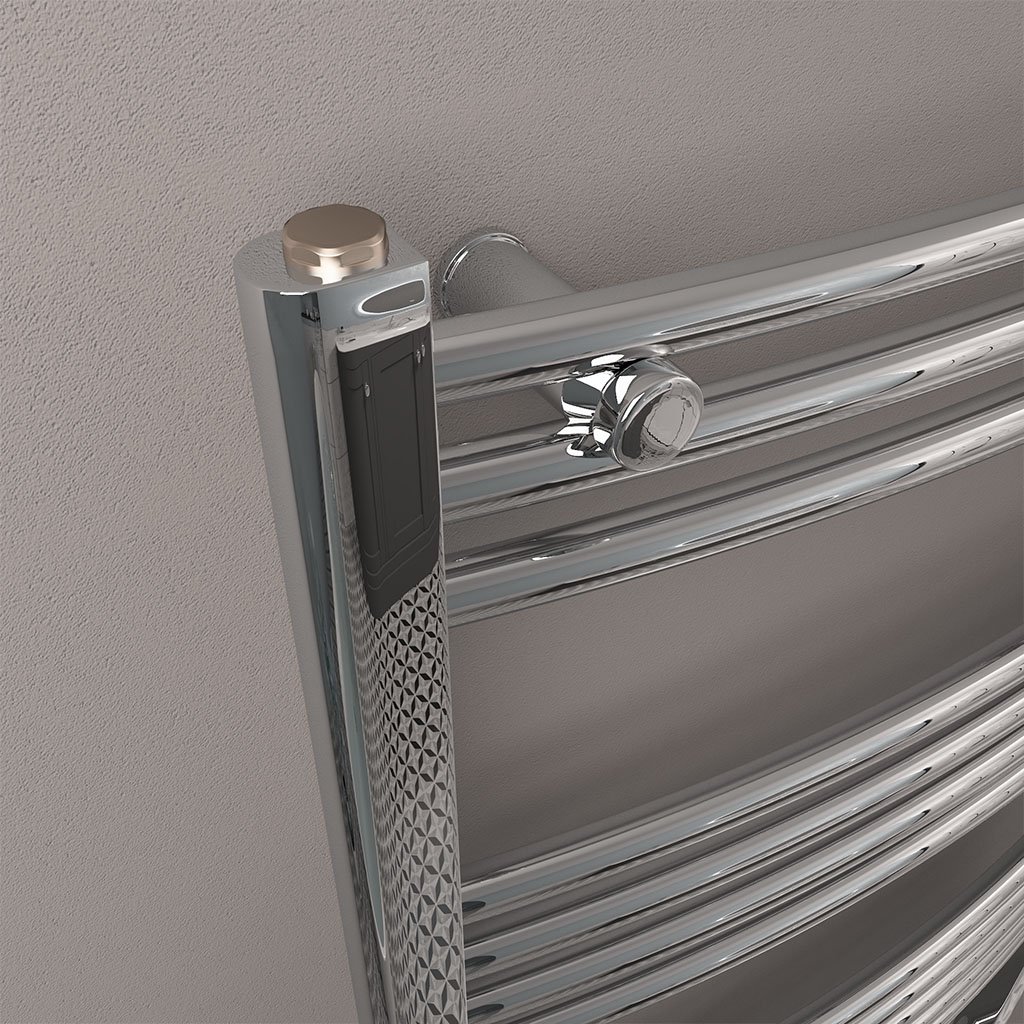 Wendover Curved Multirail 1800 x 750 Chrome