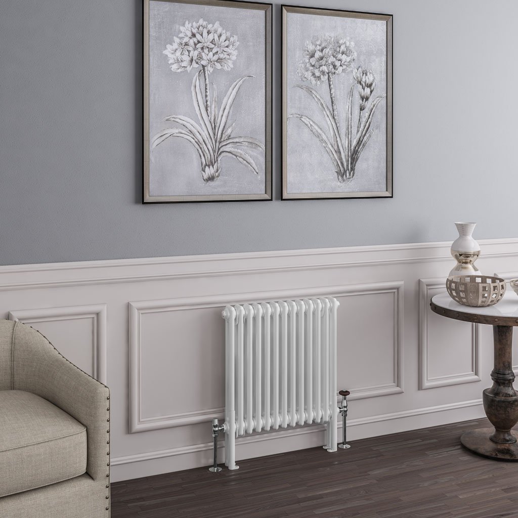 Imperia 2 Column Radiator 600 x 605mm Gloss White