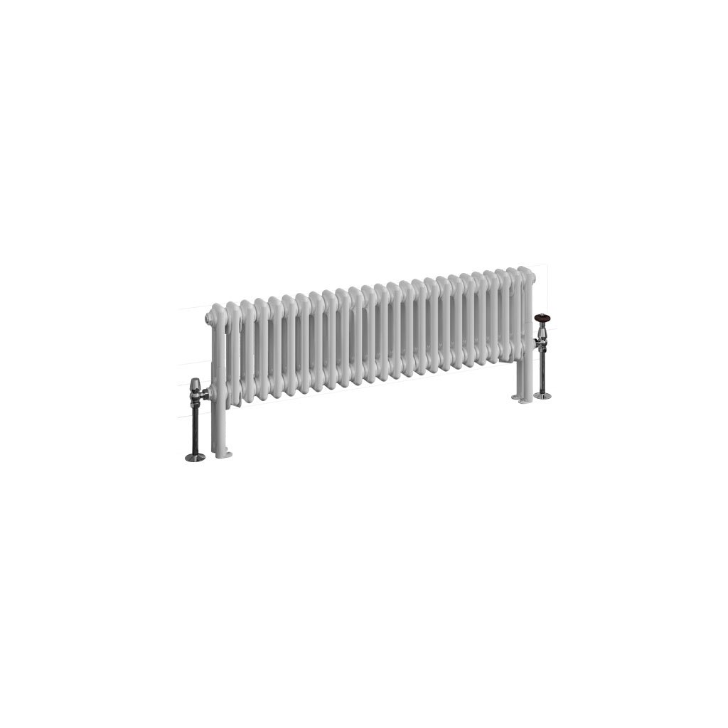 Imperia 2 Column Radiator 300 x 1145mm Gloss White