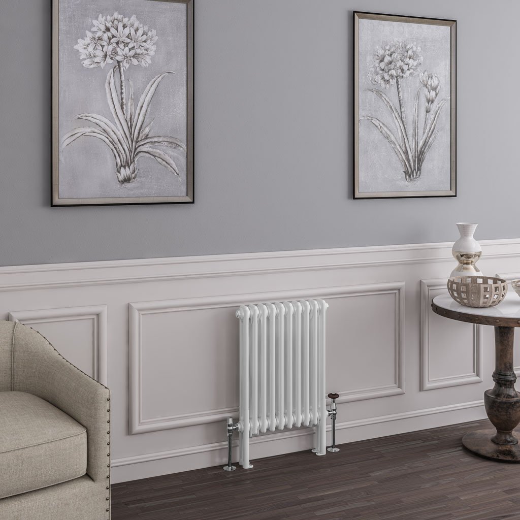 Imperia 2 Column Radiator 600 x 470mm Gloss White