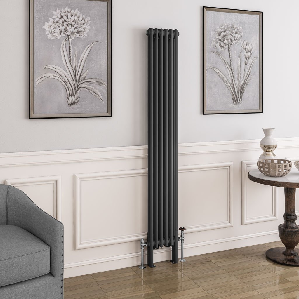 Imperia 2 Column Radiator 1800 x 290mm Matt Anthracite