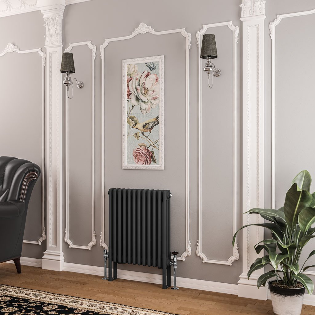 Imperia 3 Column Radiator 600 x 560mm Matt Anthracite