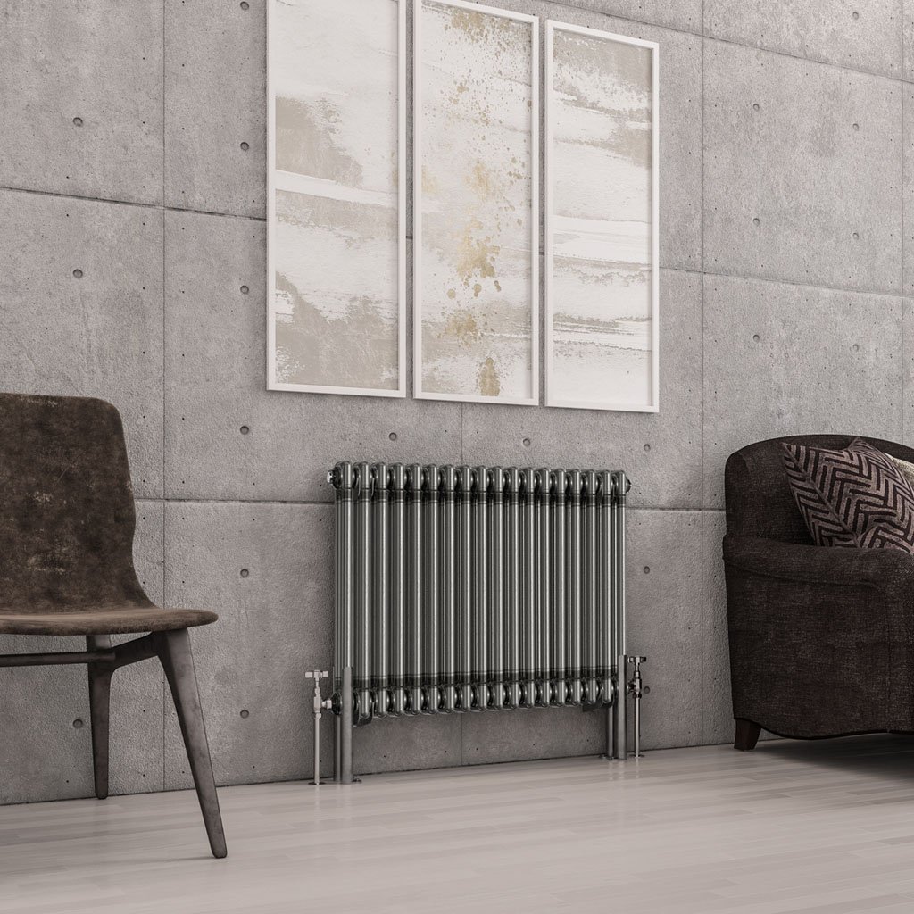 Imperia 2 Column Radiator 600 x 830mm Bare Metal