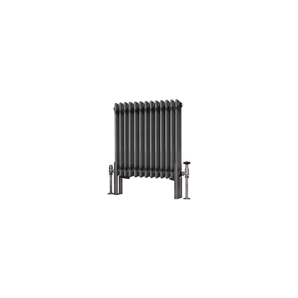 Imperia 3 Column Radiator 600 x 605mm Bare Metal