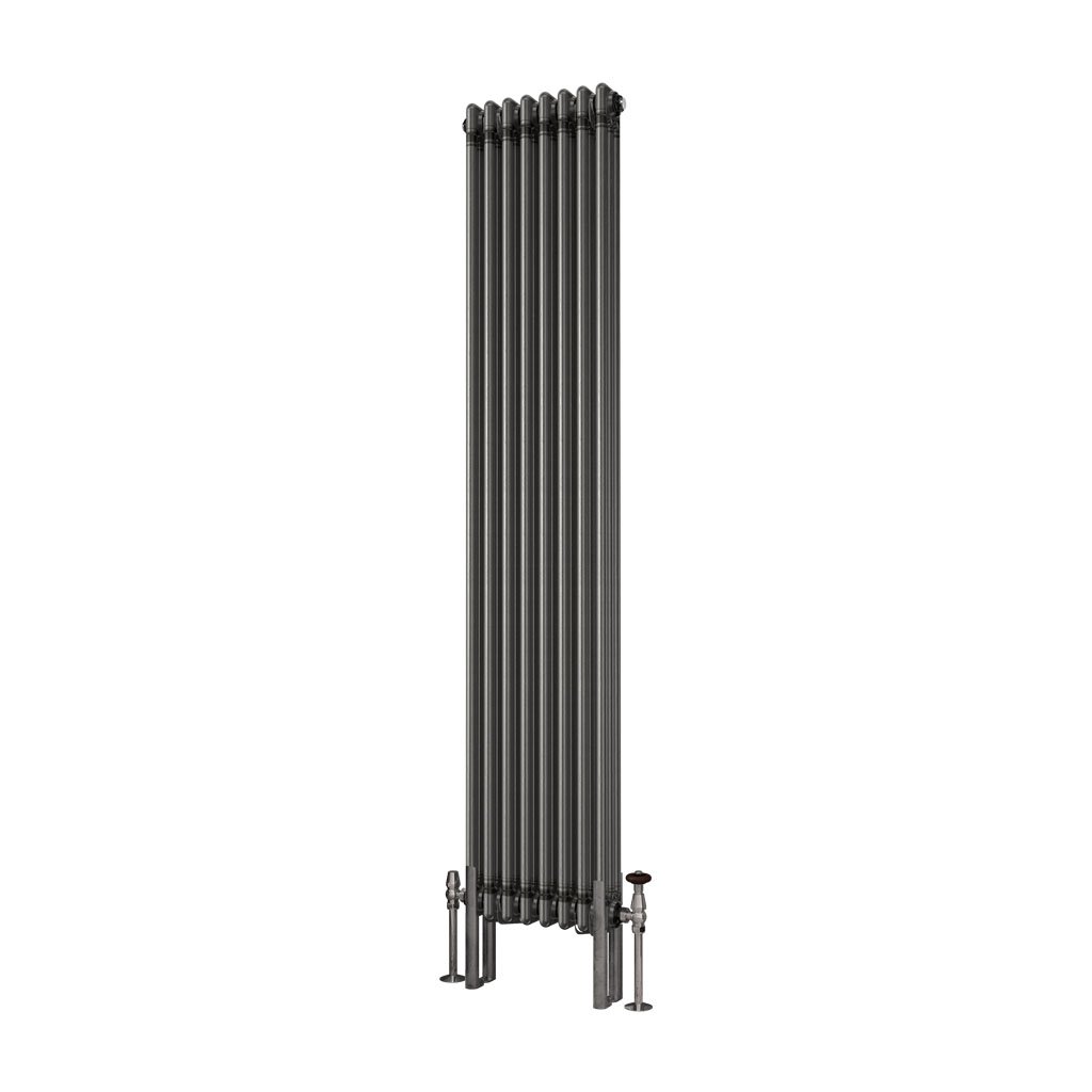 Imperia 3 Column Radiator 1800 x 380mm Bare Metal