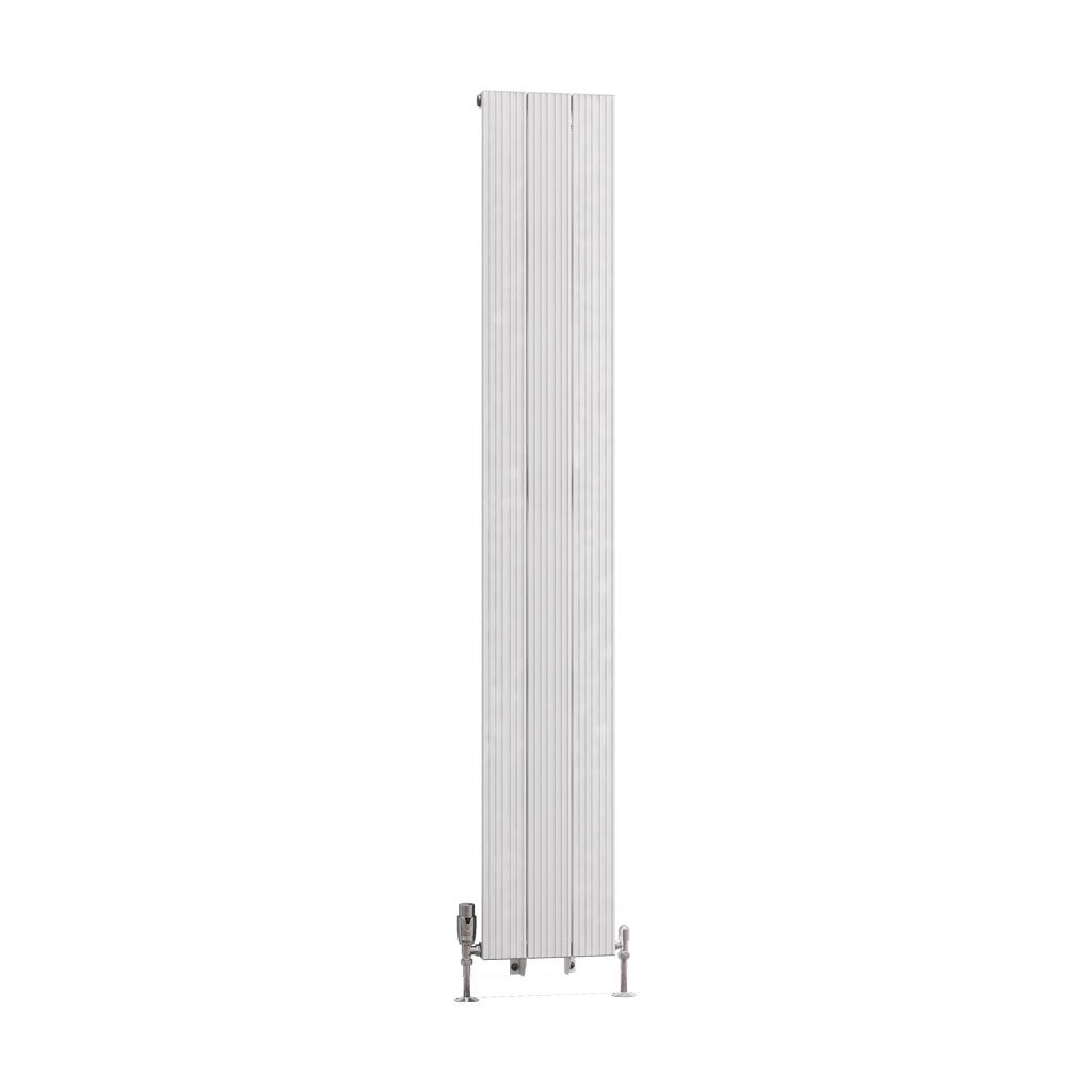 Mersey 1800 x 280 Aluminium Radiator Matt White