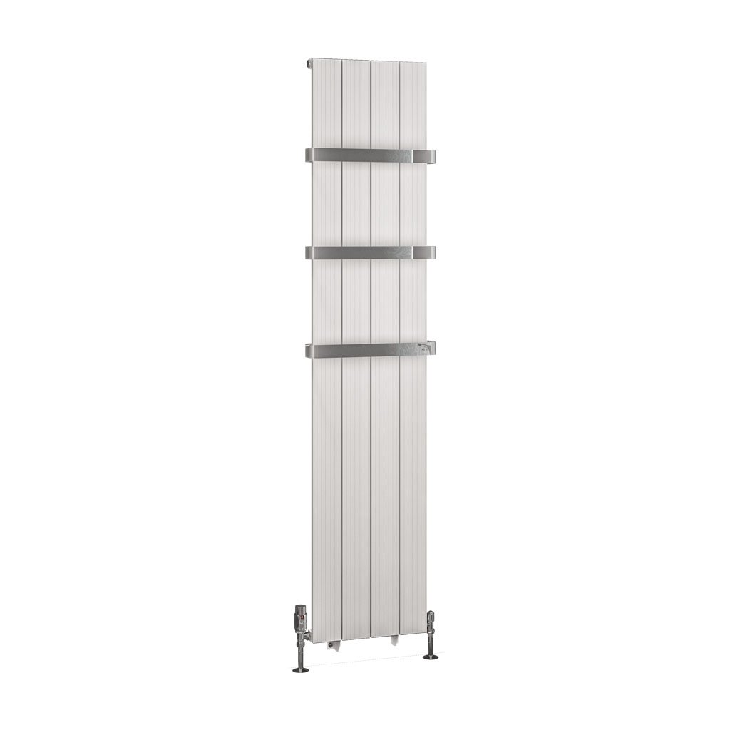 Mersey 1800 x 375 Aluminium Radiator Matt White