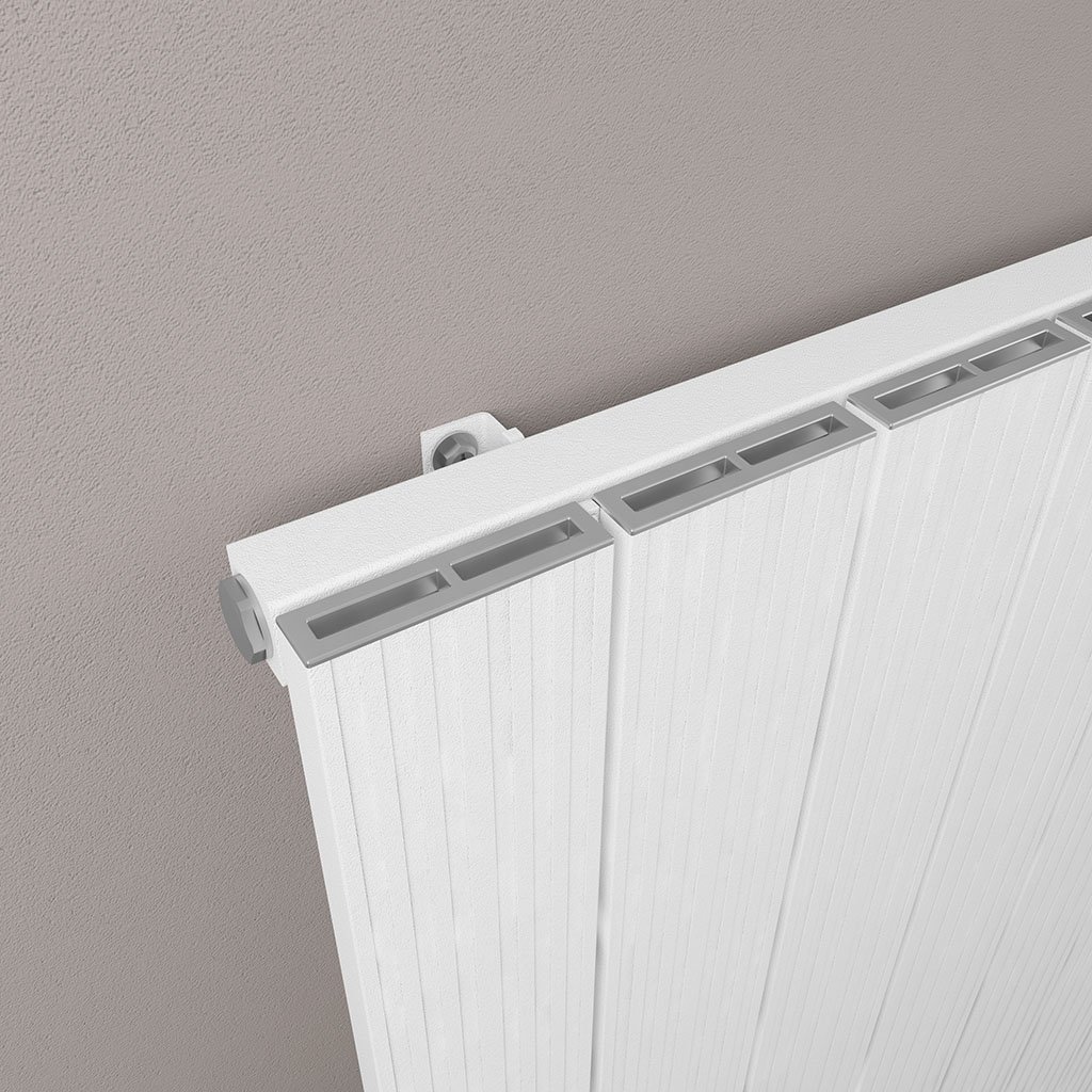 Mersey 1800 x 375 Aluminium Radiator Matt White