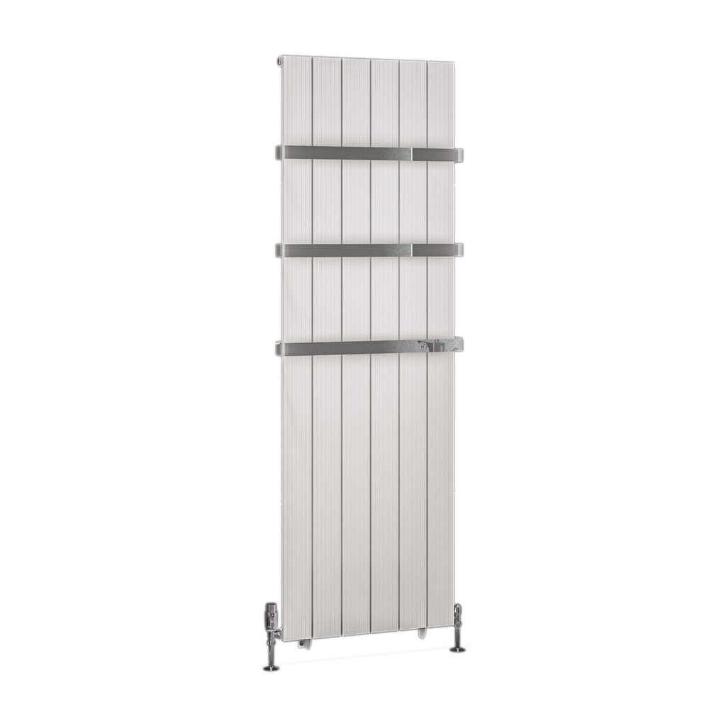 Mersey 1800 x 565 Aluminium Radiator Matt White