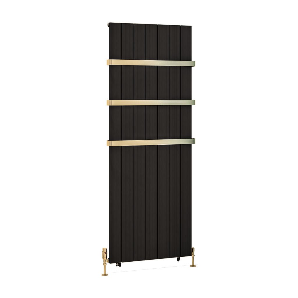 Mersey 1800 x 660 Aluminium Radiator Matt Black