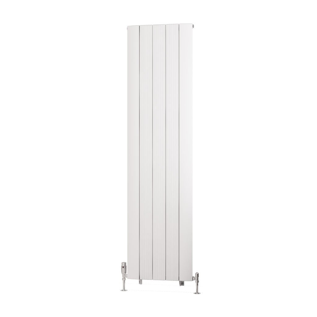 Trent 1800 x 470 Aluminium Radiator Matt White