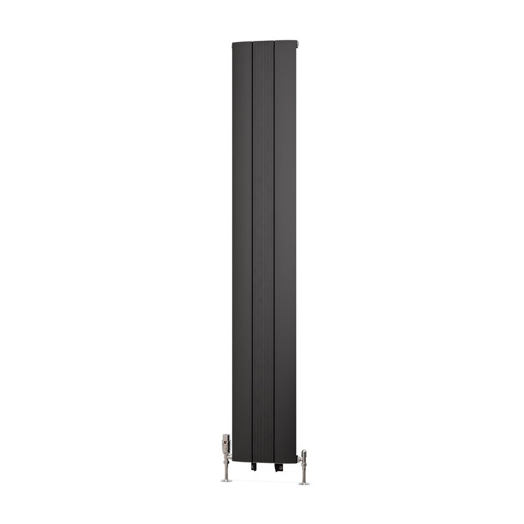 Trent 1800 x 280 Aluminium Radiator Matt Anthracite