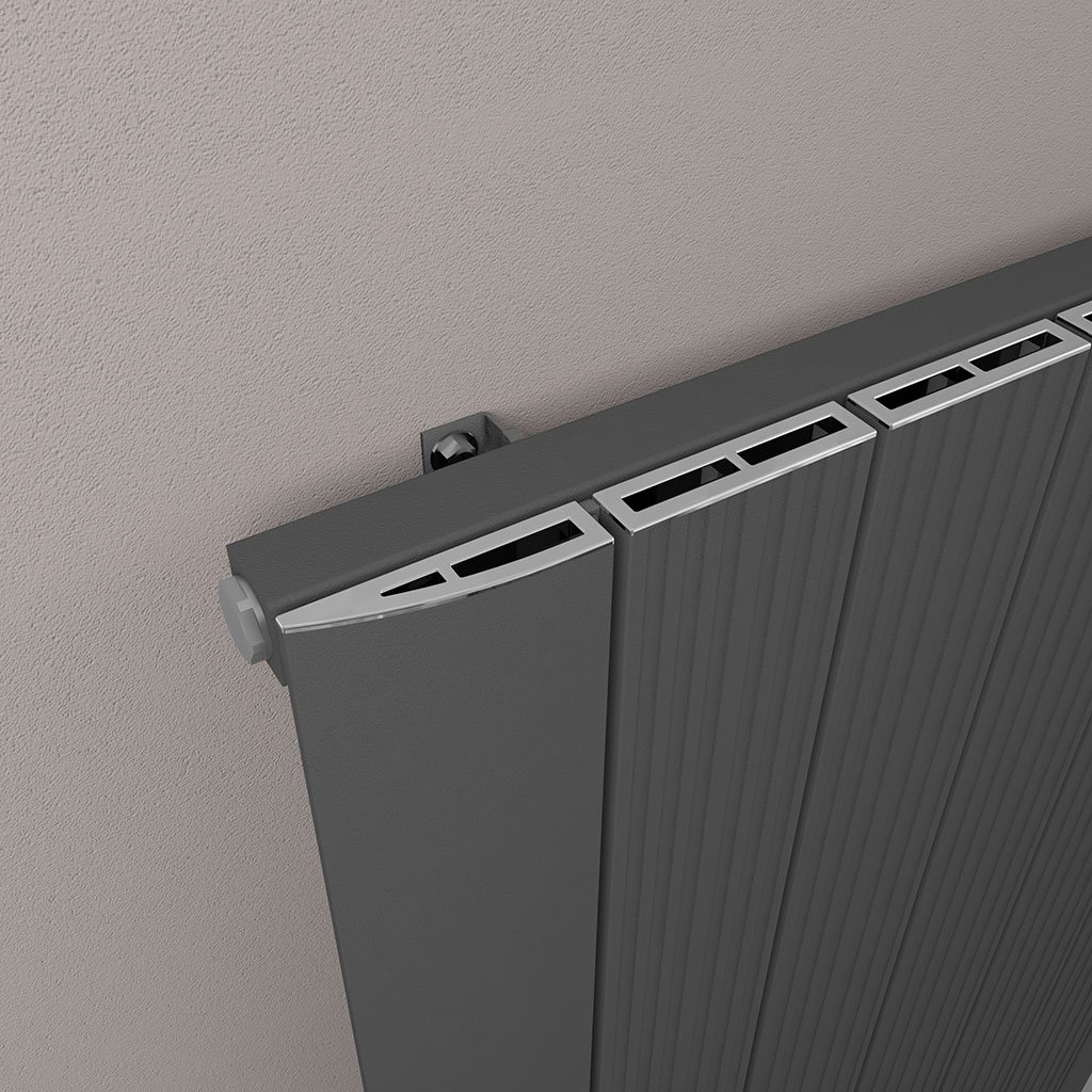 Trent 1800 x 280 Aluminium Radiator Matt Anthracite