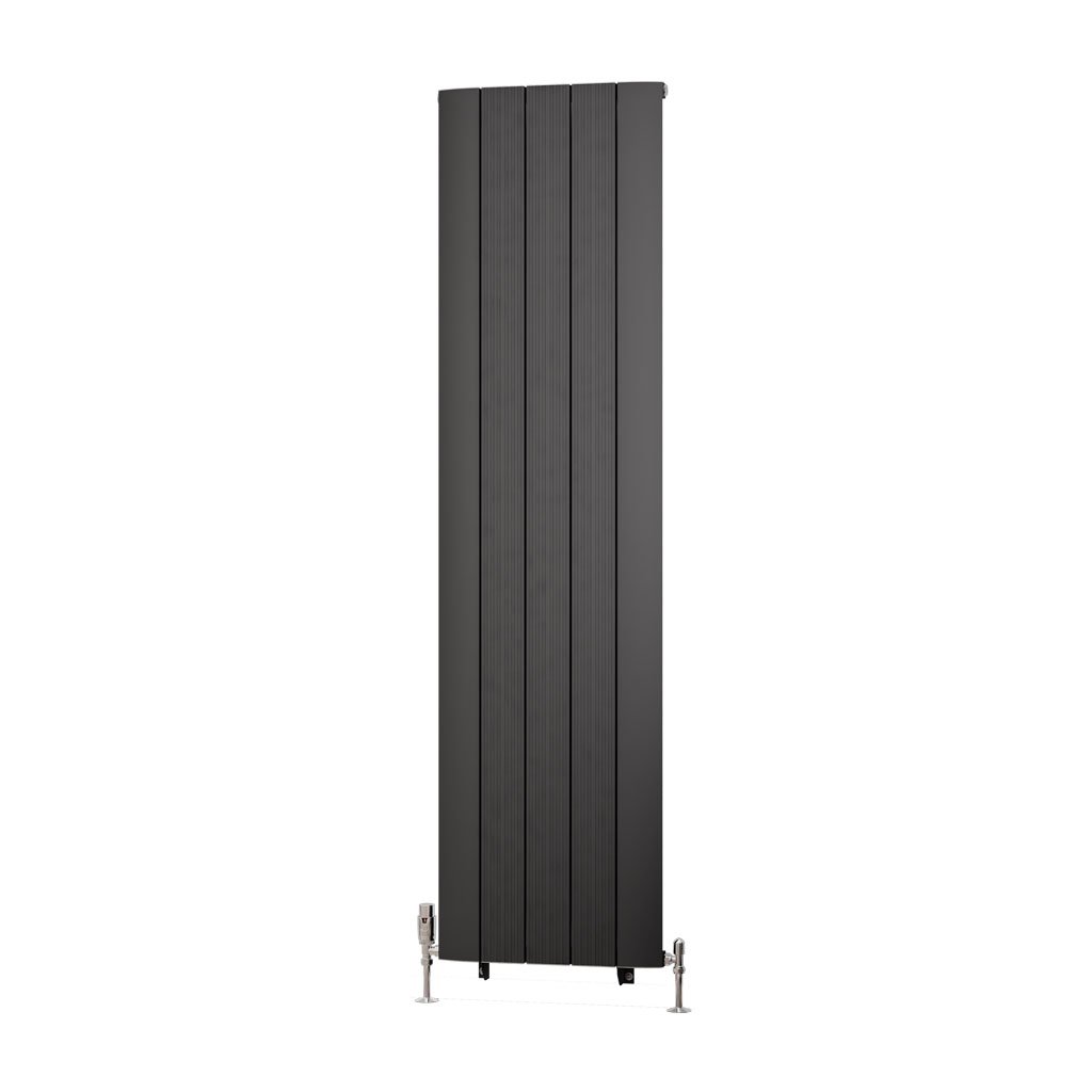 Trent 1800 x 470 Aluminium Radiator Matt Anthracite