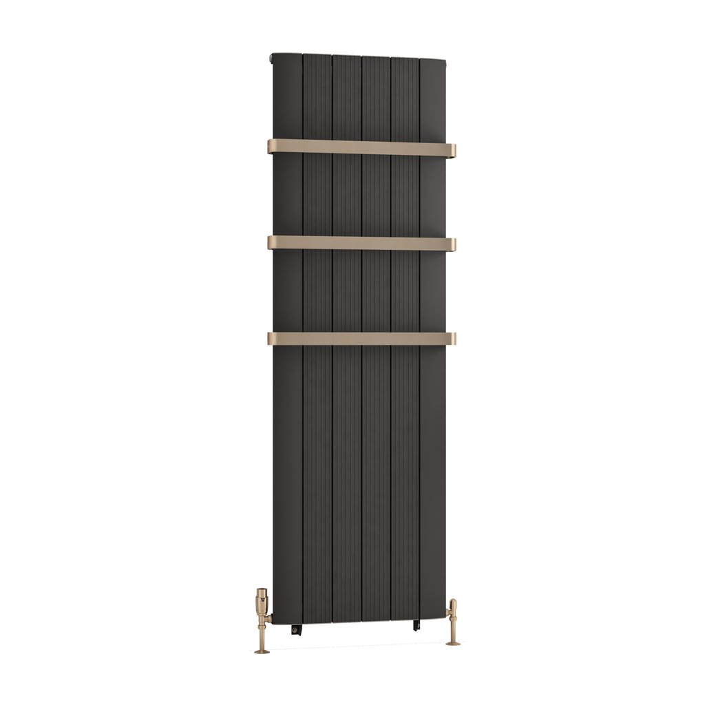 Trent 1800 x 565 Aluminium Radiator Matt Anthracite