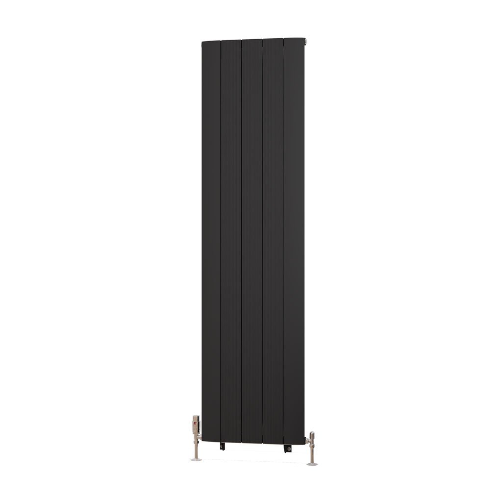 Trent 1800 x 470 Aluminium Radiator Matt Black