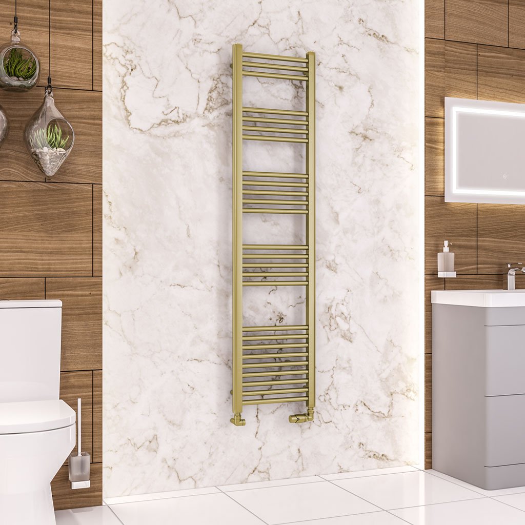 Wendover Straight Multirail 1600 x 400 Brushed Brass