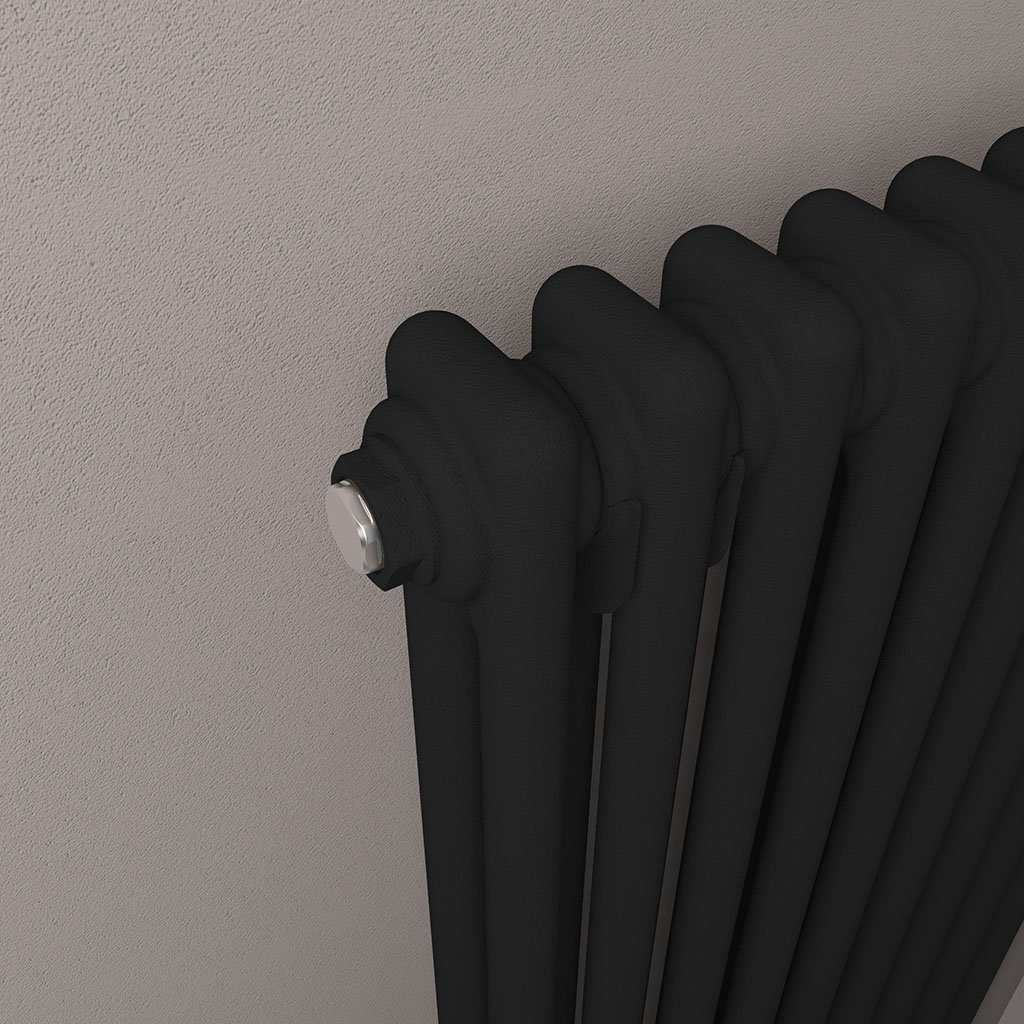 Imperia 2 Column Radiator 600 x 470mm Matt Black