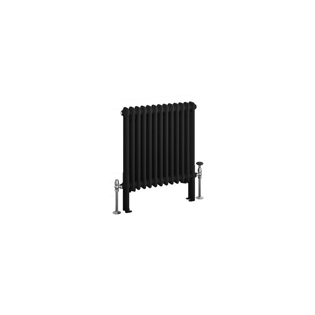 Imperia 2 Column Radiator 600 x 605mm Matt Black